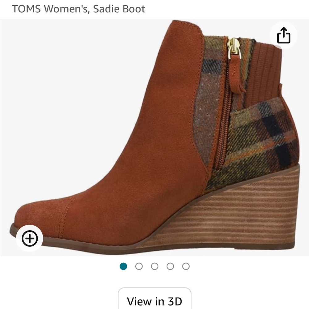 Toms Sadie Boot Women’s size 10 NIB